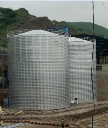 芷江粮食钢板仓的安装全过程不用热焊接